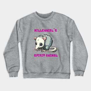 Possum Spirit Animal Crewneck Sweatshirt